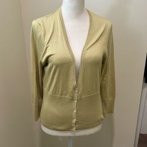 Ann Taylor Silk/Cotton/Cashmere Cardigan Sweater